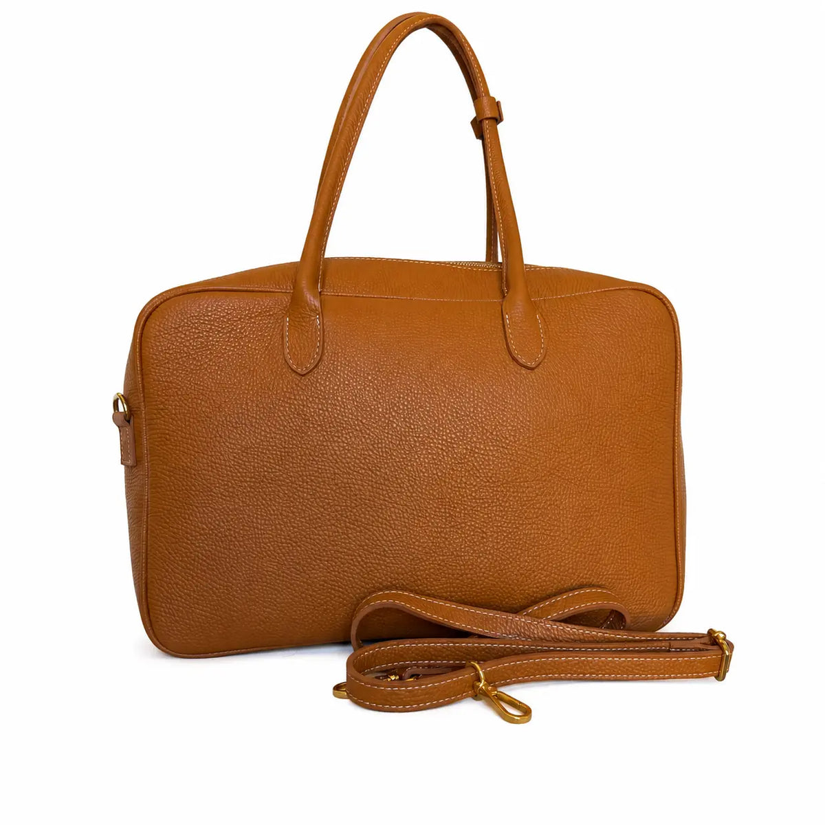 Borsa tracolla quadrotta cammello