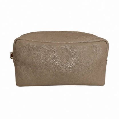 Beauty case pelle nuvola grande beige
