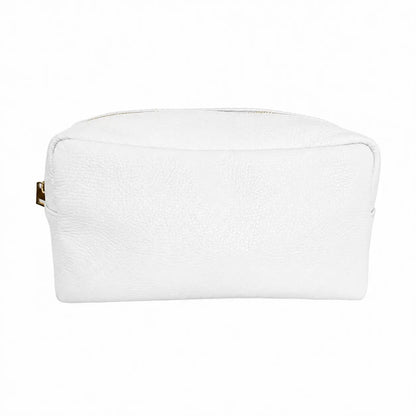 Beauty case pelle nuvola grande bianco
