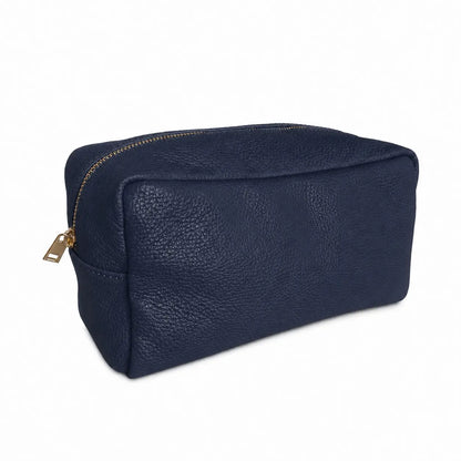 Beauty case pelle nuvola grande blu