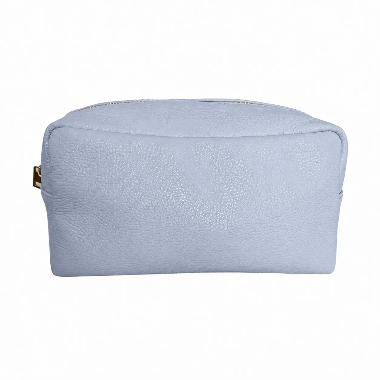 Beauty case pelle nuvola grande celeste