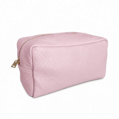 Beauty case pelle nuvola grande rosa confetto