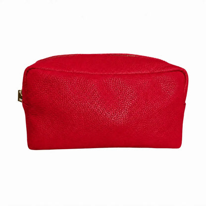 Beauty case pelle nuvola grande rosso