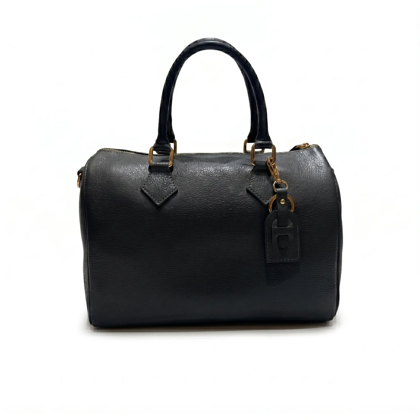 Borsa bauletto classico pelle martellata nero