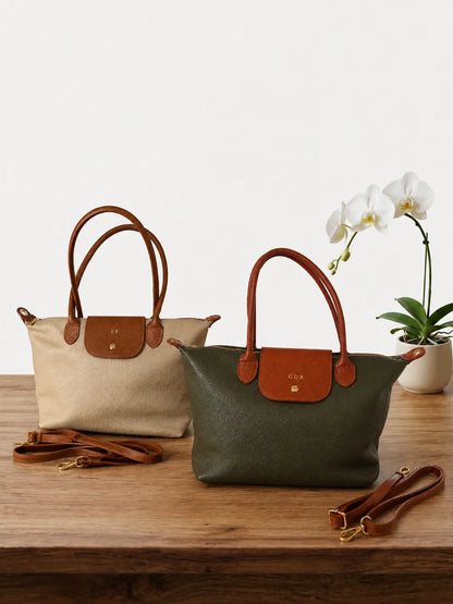 Borsa bottoncina grande vera pelle gruppo