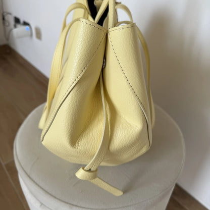 Borsa estendibile spalla mano capiente pelle extension dettaglio