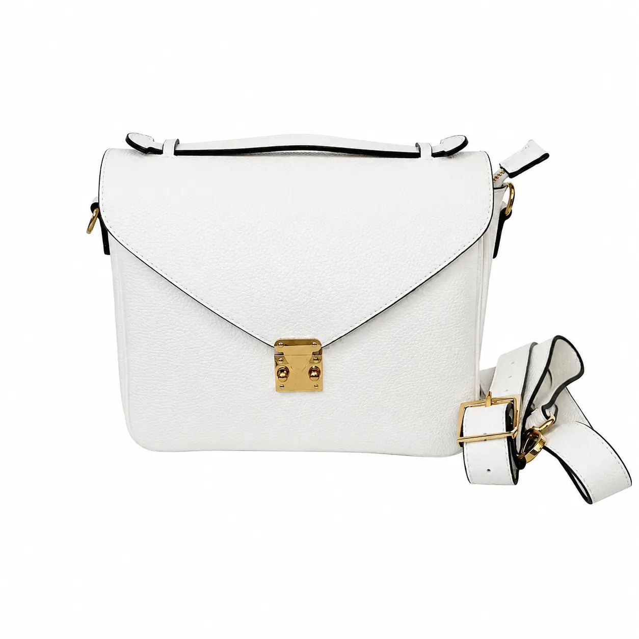 Borsa mano tracolla delia bianca