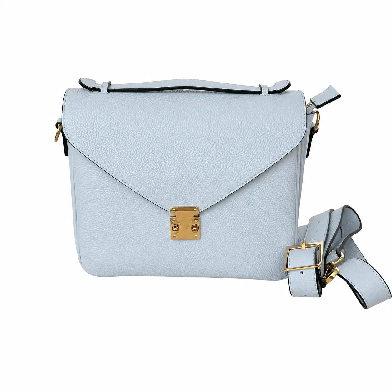 Borsa mano tracolla delia celeste