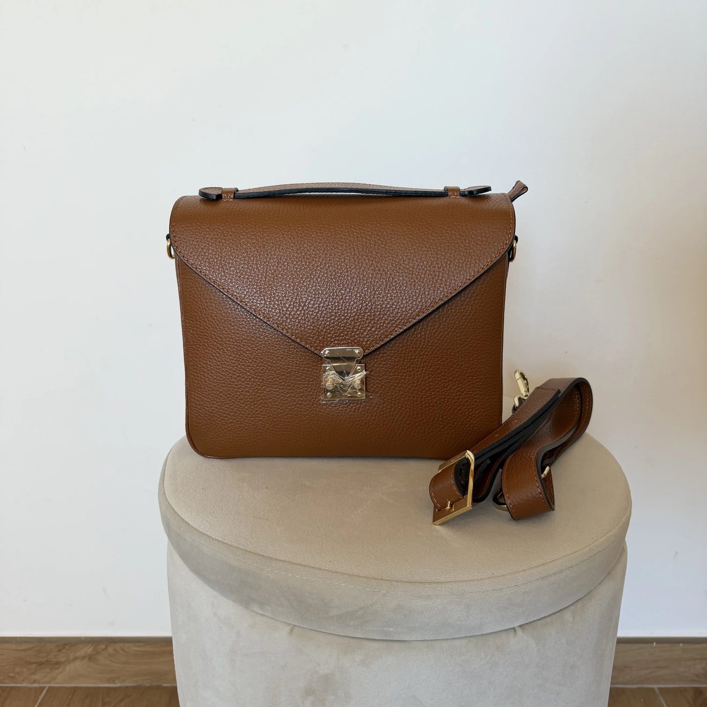 Borsa Mano Tracolla Delia Cuoio
