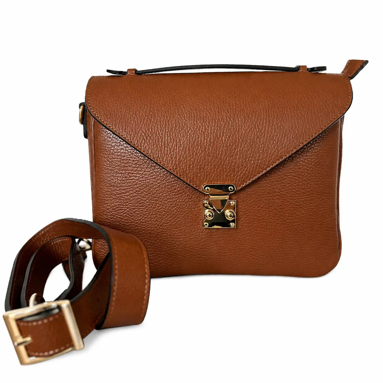 Borsa mano tracolla delia cuoio