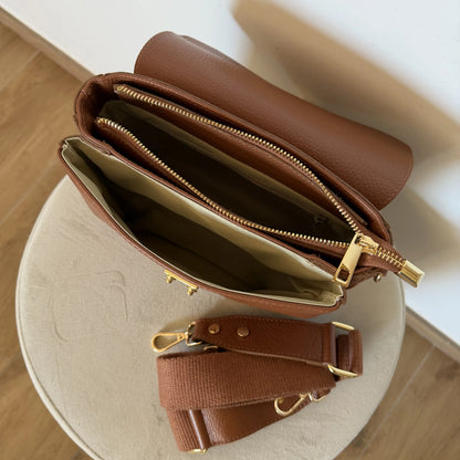 Borsa Mano Tracolla Delia Piccola Aperta1