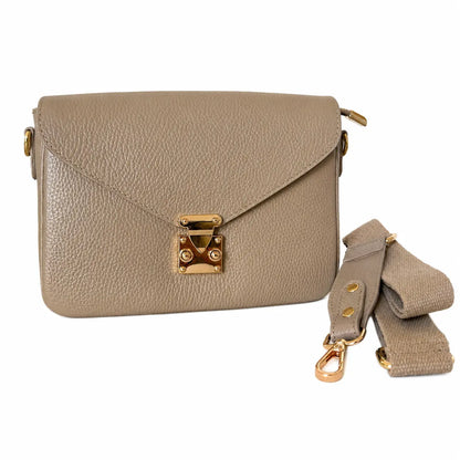 Borsa mano tracolla delia piccola beige