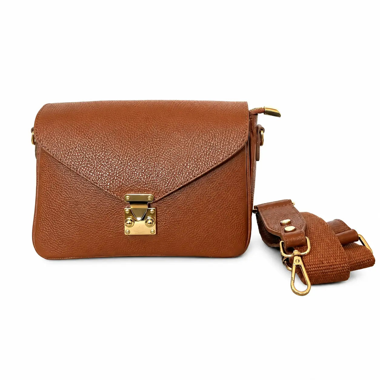 Borsa mano tracolla delia piccola cuoio