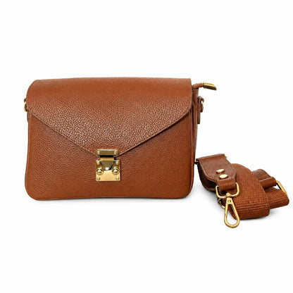Borsa mano tracolla delia piccola cuoio