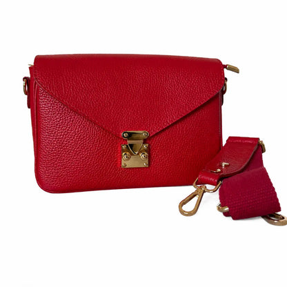 Borsa mano tracolla delia piccola rossa
