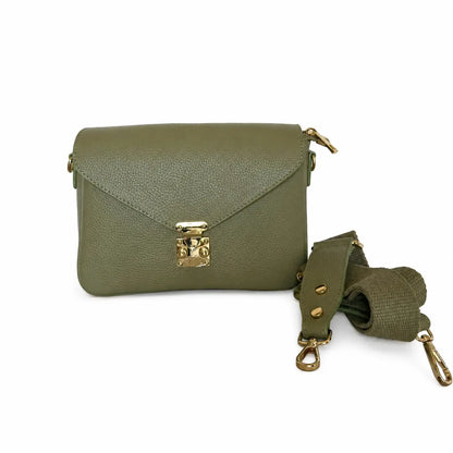 Borsa mano tracolla delia piccola verde pistacchio