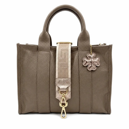 Borsa mano tracolla tote Fango