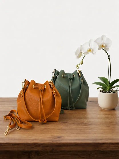 Borsa secchiello cleo pelle martellata gruppo