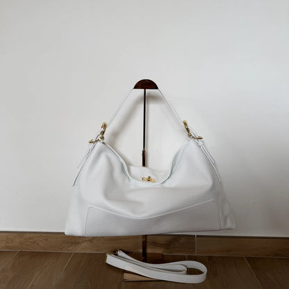 Borsa spalla sacca sandy bianca