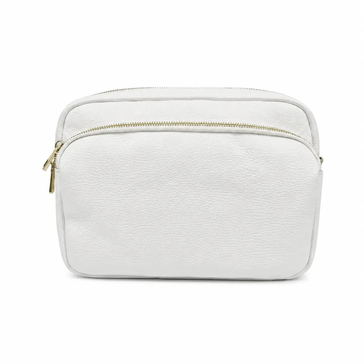 Borsa tracolla doppio scomparto bianca