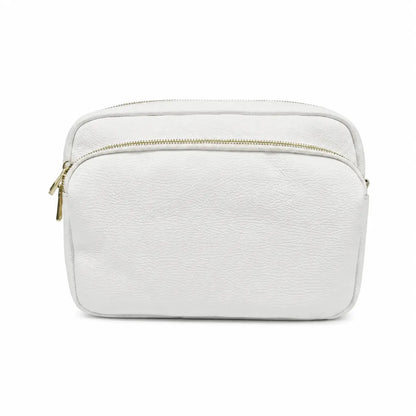Borsa tracolla doppio scomparto bianca