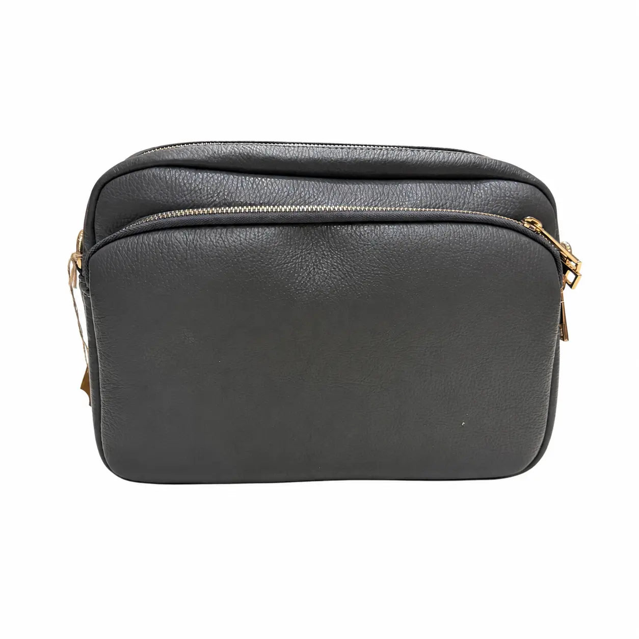 Borsa tracolla doppio scomparto grigio topo