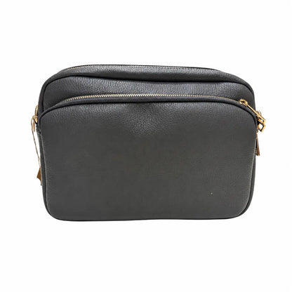 Borsa tracolla doppio scomparto grigio topo