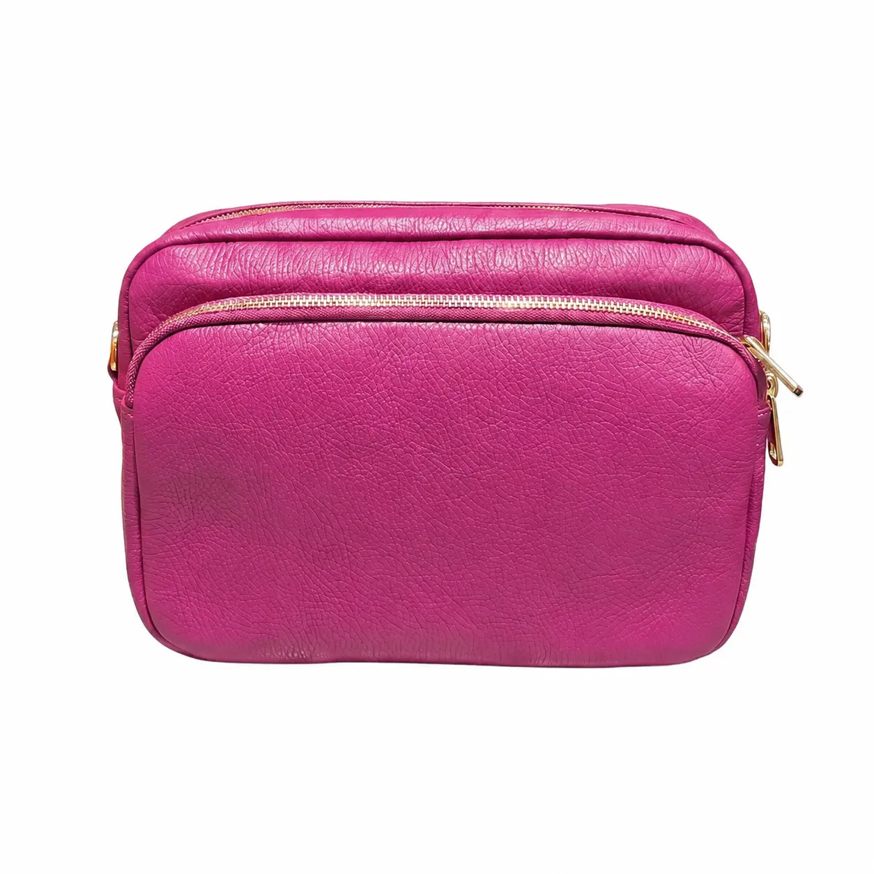 Borsa tracolla doppio scomparto magenta
