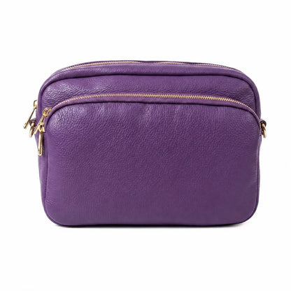 Borsa tracolla doppio scomparto viola