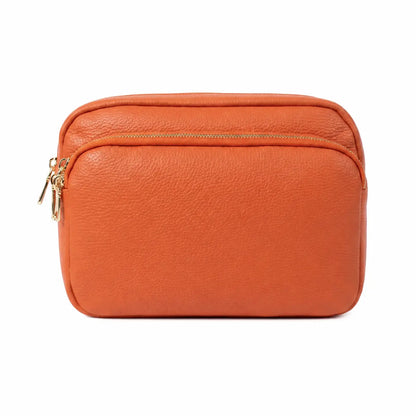 Borsa tracolla doppio scomparto zucca