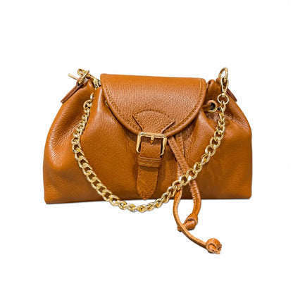 Borsa tracolla pasticciotta cuoio