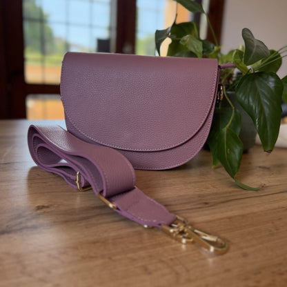 Borsa tracolla vera pelle smile dettaglio