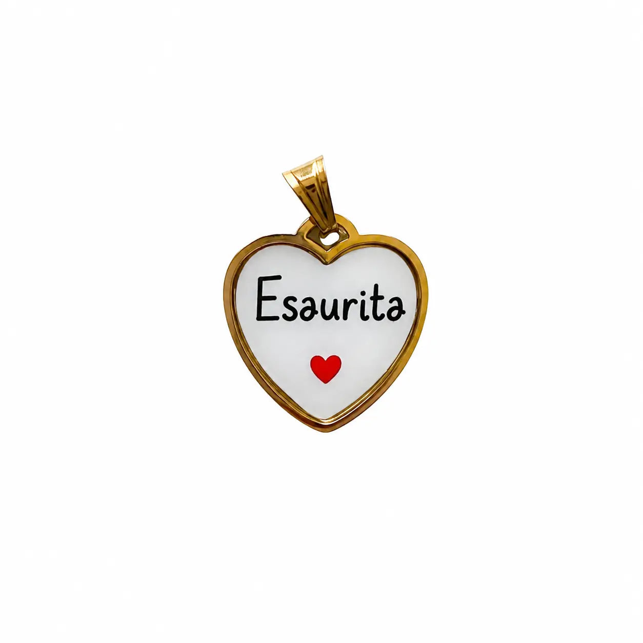 Ciondolo con frasi esaurita