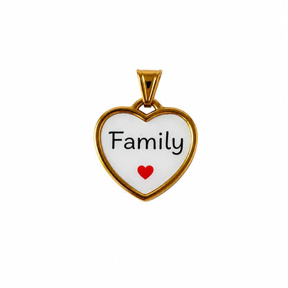 Ciondolo con frasi family