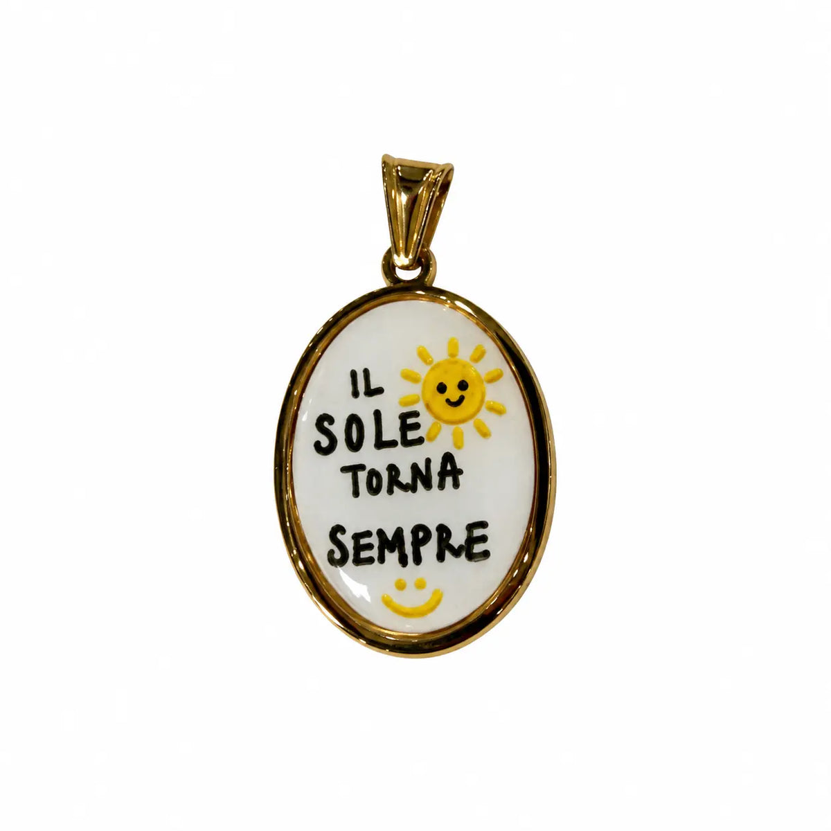 Ciondolo con frasi il sole torna sempre