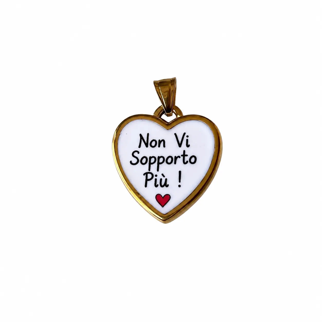Ciondolo con frasi non vi sopporto piu