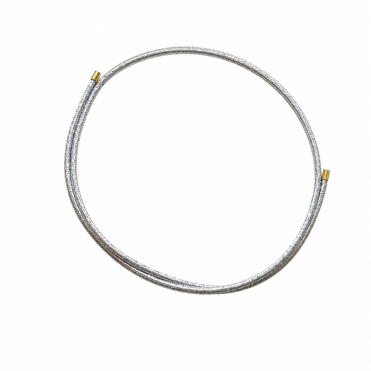 Collana magnetica intrecciata argento