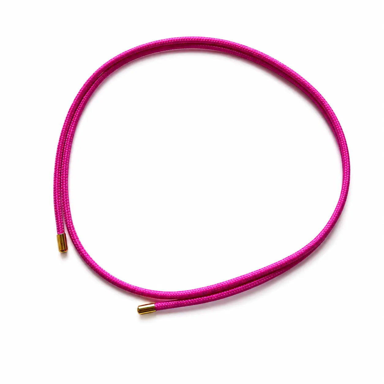 Collana magnetica intrecciata fucsia