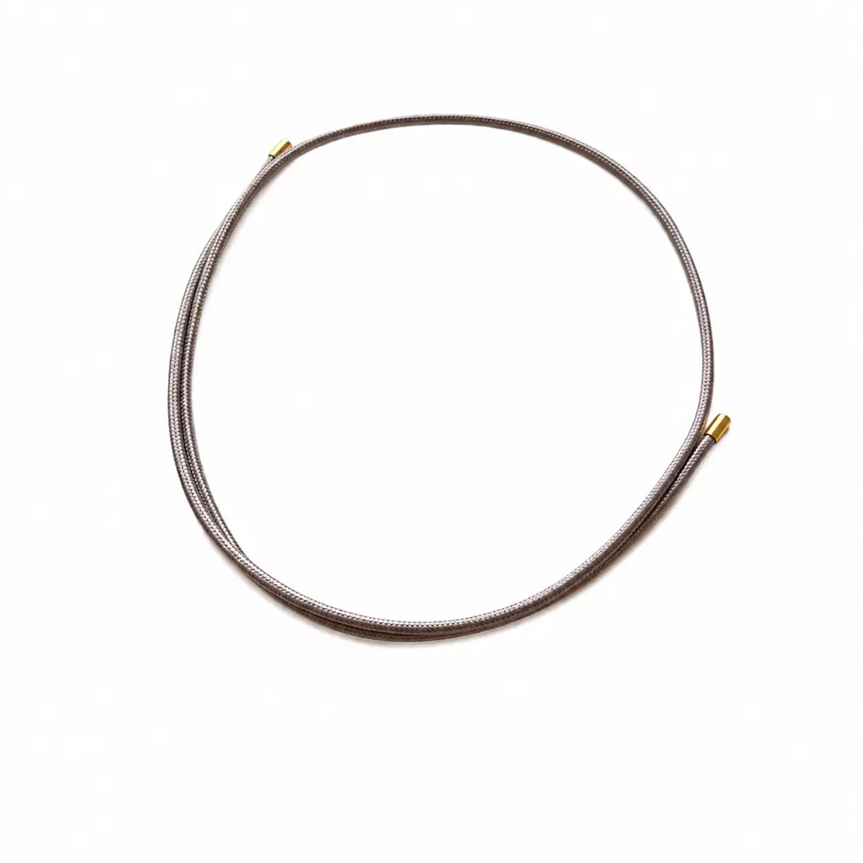 Collana magnetica intrecciata grigio