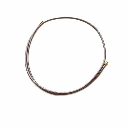 Collana magnetica intrecciata grigio