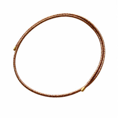 Collana magnetica intrecciata oro rosa