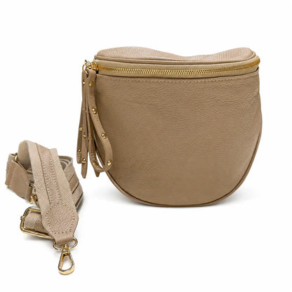 Maxi marsupio tracolla pelle marsupiona beige