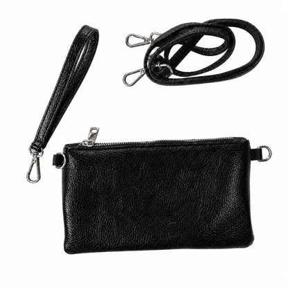 Pochette donna piccina piccio nero laminato