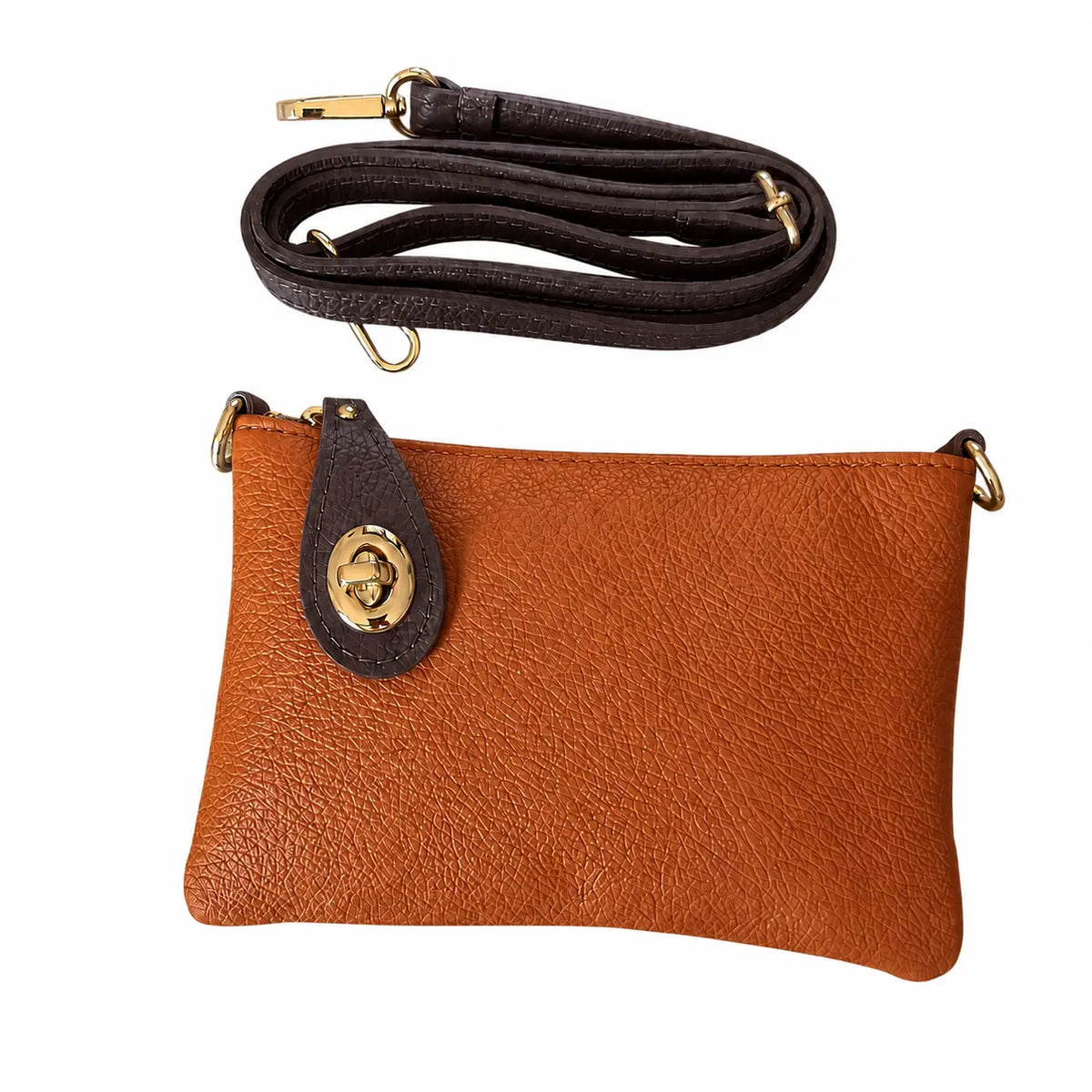 Pochette goccina cuoio