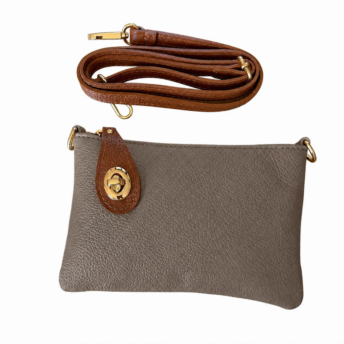 Pochette goccina taupe
