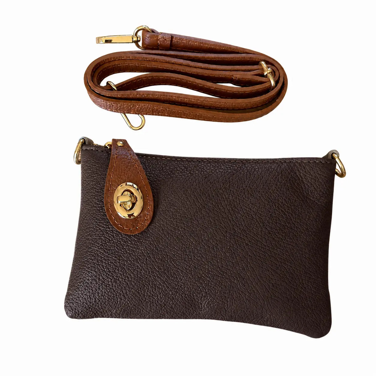 Pochette goccina testa di moro