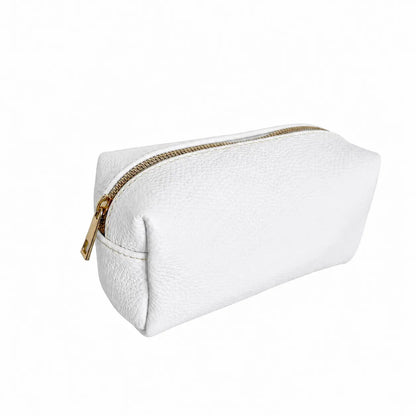 Pochette nuvola pelle media bianco