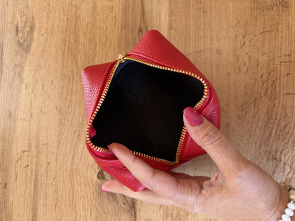 Pochette pelle nuvola piccola aperta