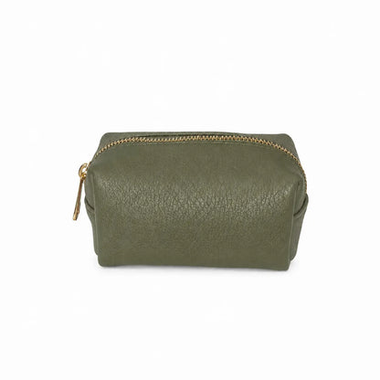 Pochette pelle nuvola piccola verde militare