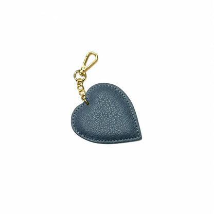 Portachiavi charm borsa pelle cuoricino carta da zucchero